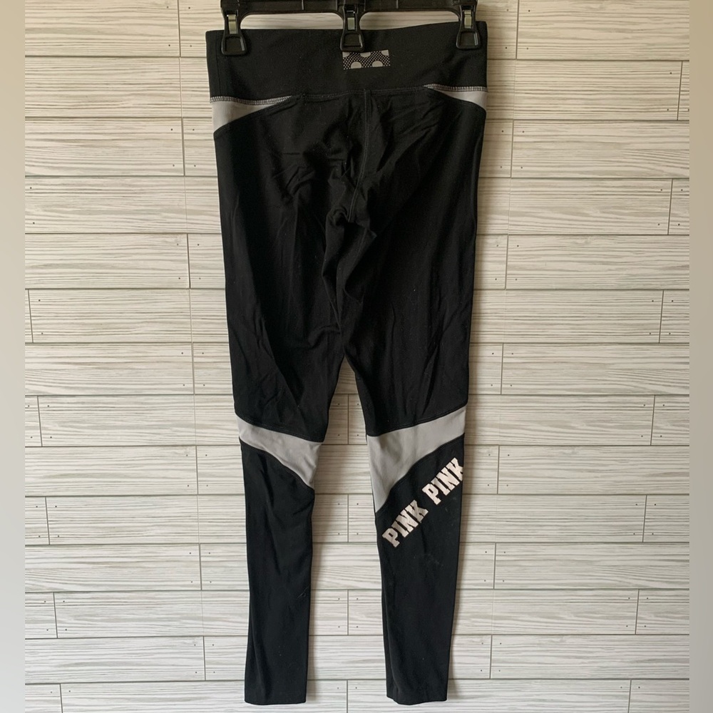 Pink athletic full length leggings yoga